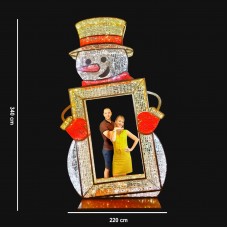 Rama Foto in forma de Om de Zapada, decoratiune de exterior 3D